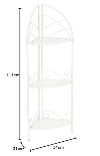 dehner-eckregal-luca-111x31x31-cm-wei-es-metallregal-3-etagen image 4
