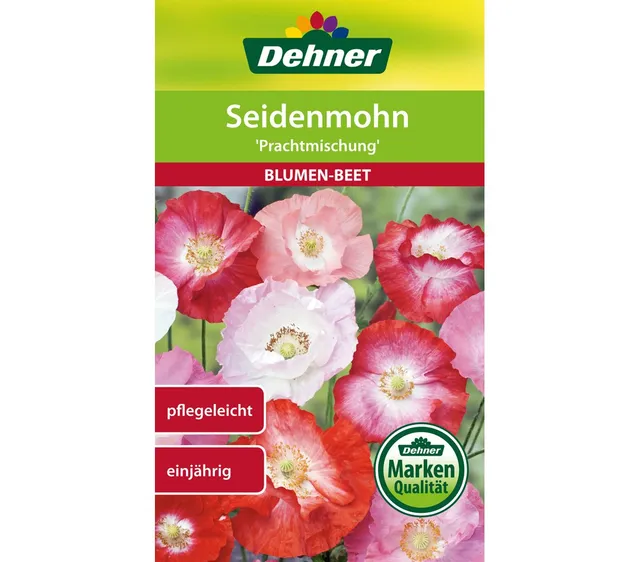 dehner-seidenmohn-prachtmischung-blumensamen-5er-pack-bienen image 1