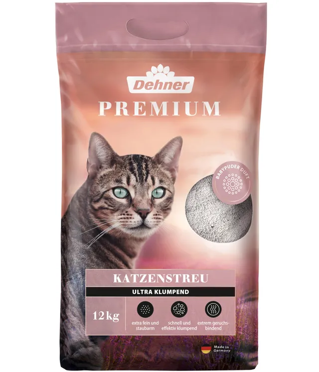 dehner-premium-katzenstreu-klumpend-ultra-12-kg image 1