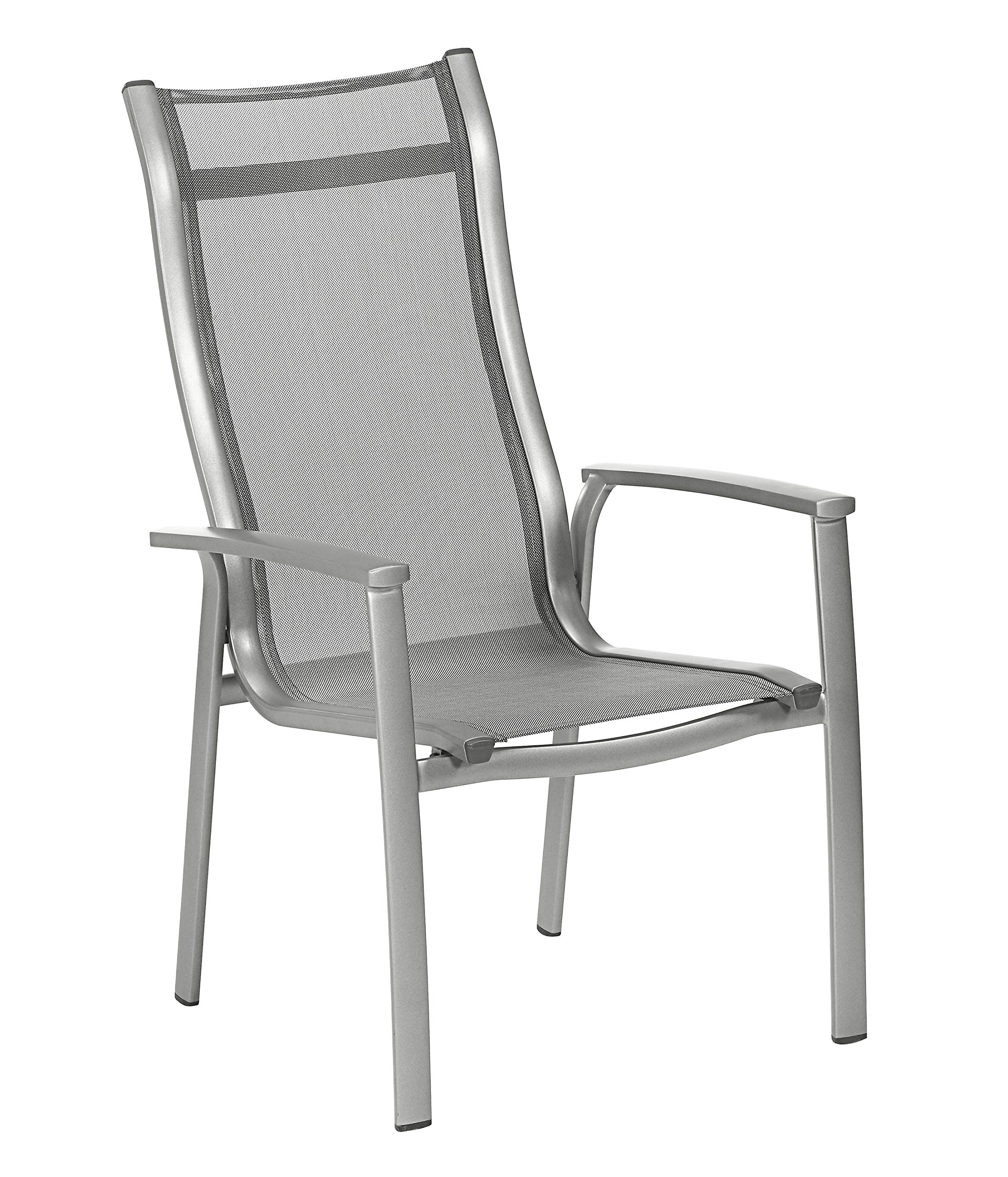 dehner-chicago-stapelstuhl-textilene-alu-grau-108-5-cm image 1