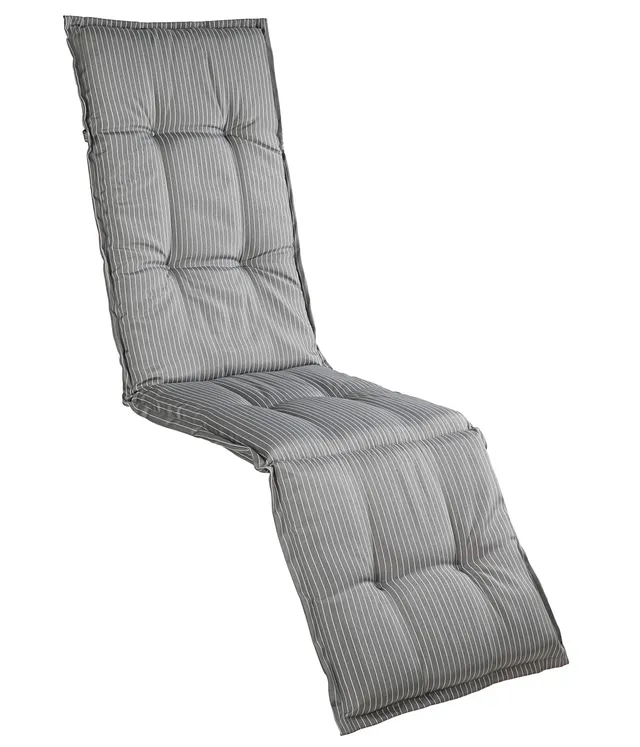 dehner-astana-relaxauflage-grau-wei-175x50x6-polyester image 1