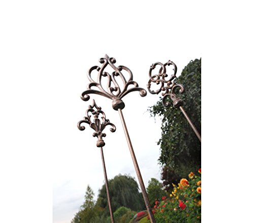 dehner-ornament-spitz-gartenstab-gusseisen-6-st-ck-edelrost image 8