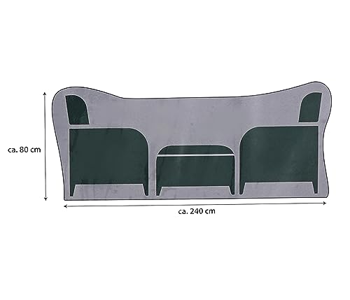 dehner-abdeckhaube-sitzgruppe-polyester-grau-240x80x150 image 8