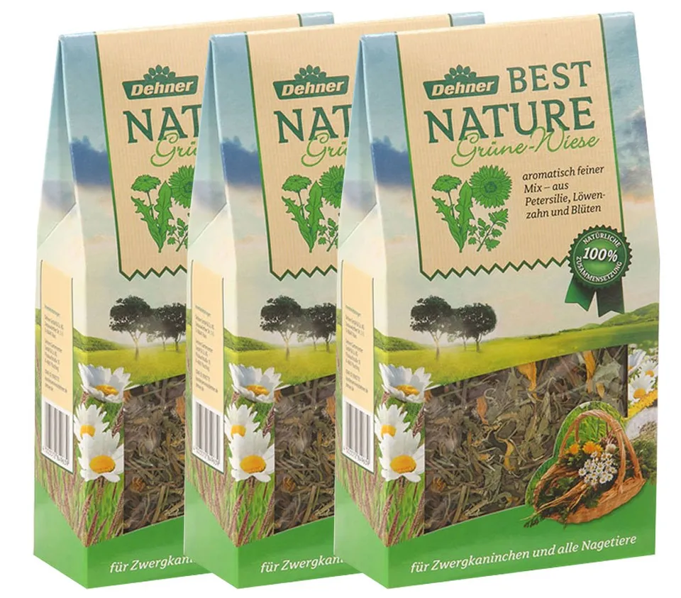 dehner-best-nature-nagersnack-gr-ne-wiese-225-g-zuckerarm image 1