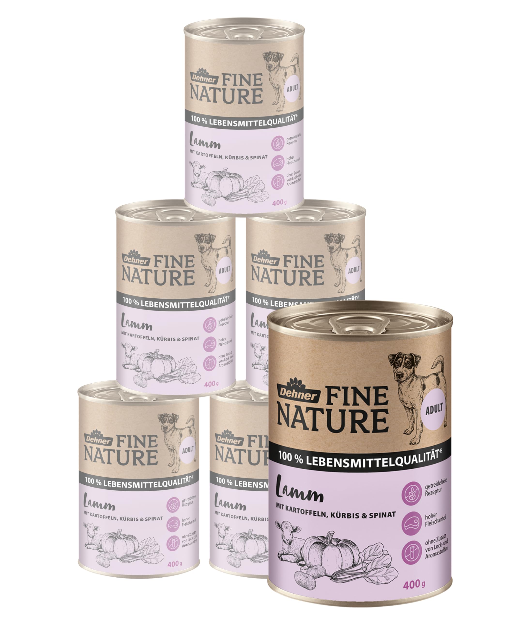 dehner-fine-nature-hundefutter-lamm-2-4-kg-getreidefrei image 1