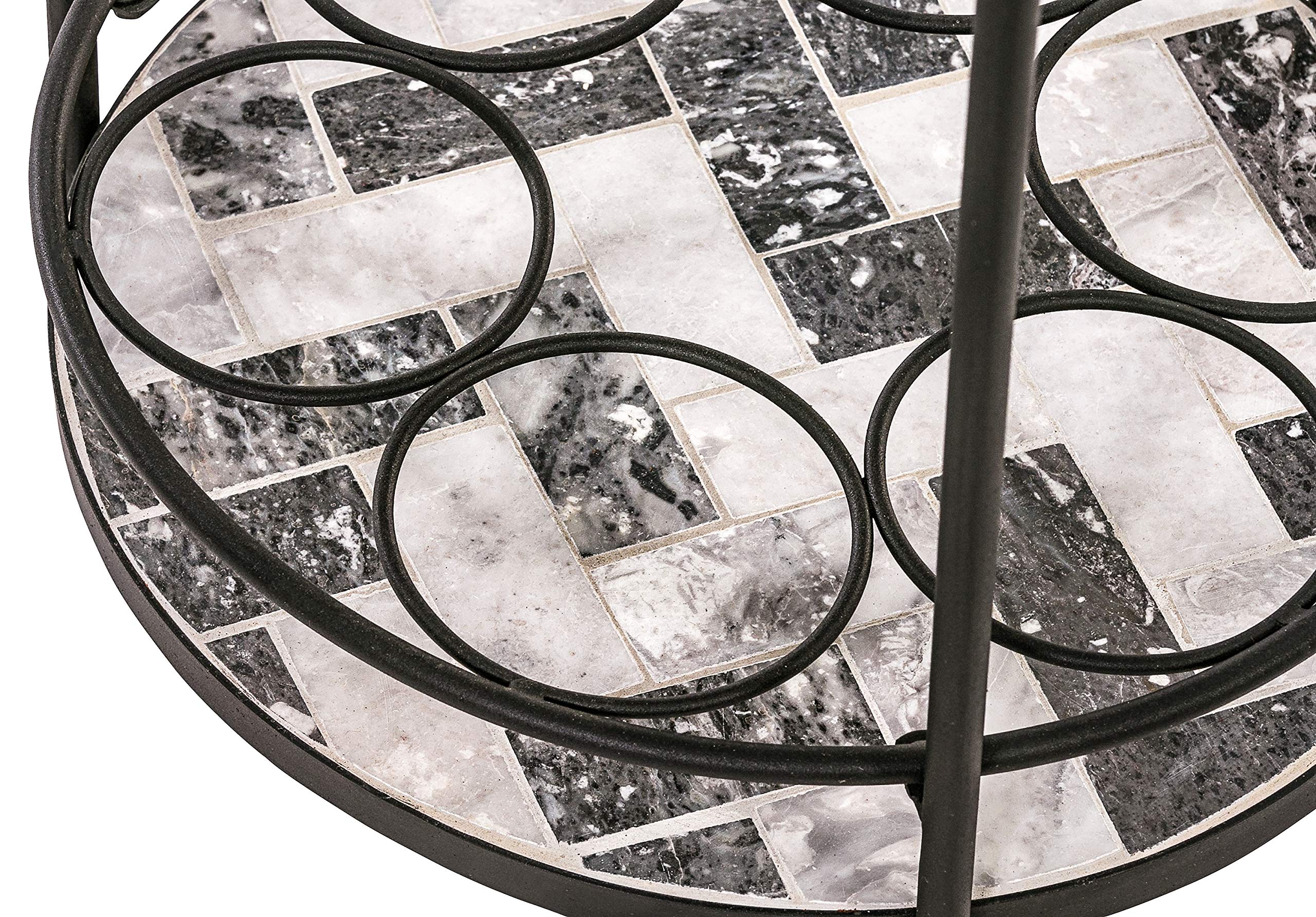dehner-letizia-mosaik-beistelltisch-eisen-stein-grau-wei image 4