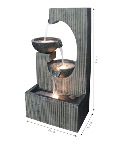dehner-lorca-solarbrunnen-gartenbrunnen-led-polyresin-grau image 8