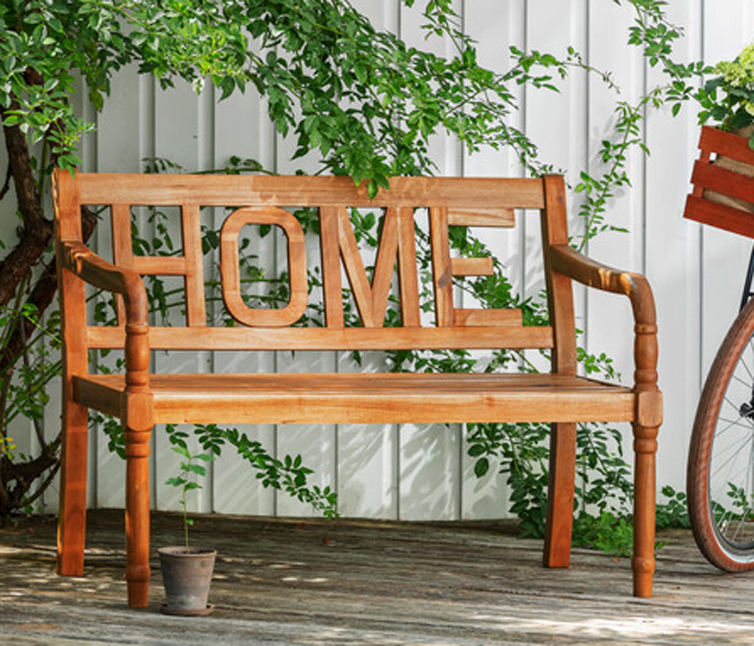 dehner-home-gartenbank-2-sitzer-120x64-akazienholz-natur image 2