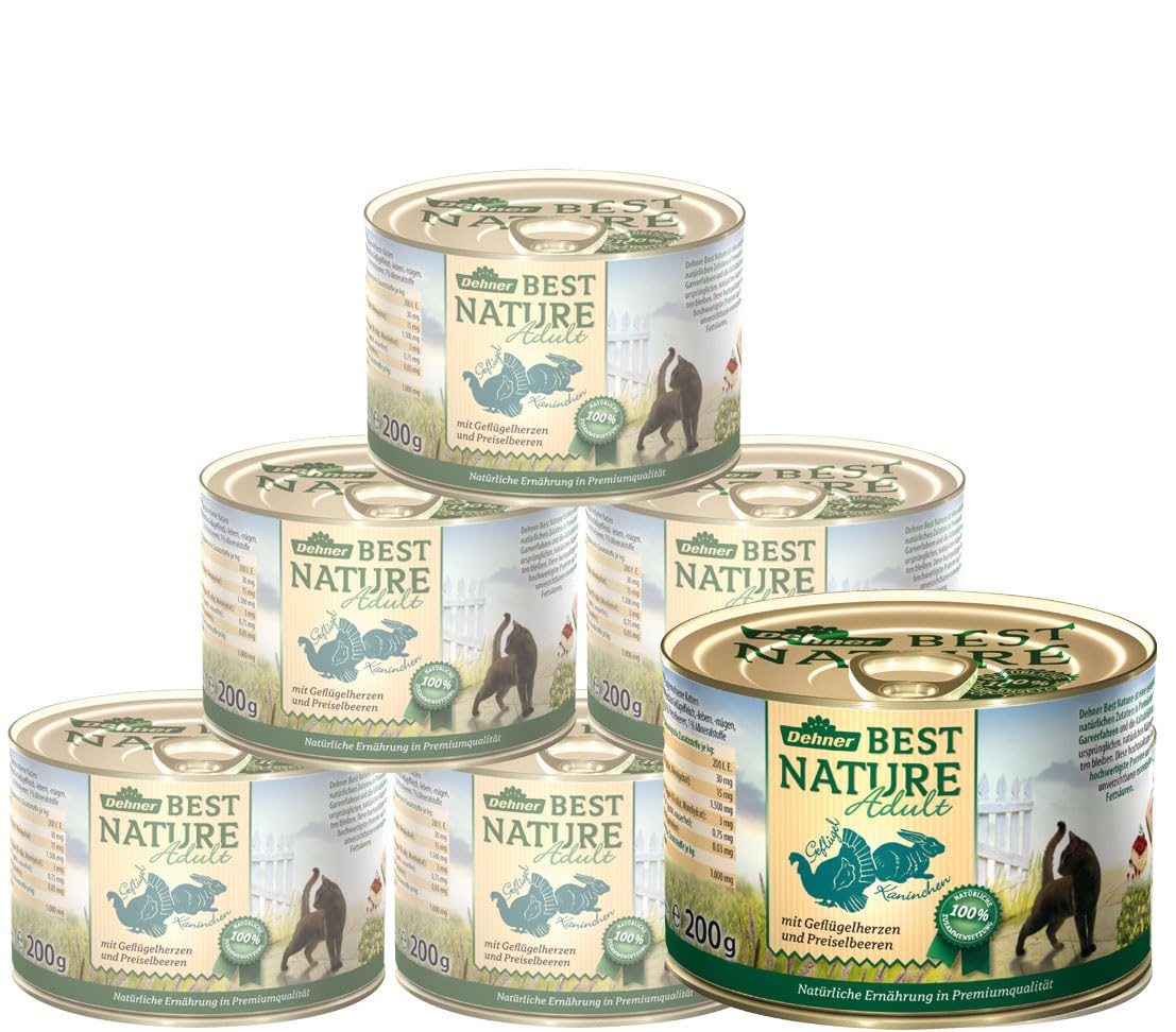 dehner-best-nature-katzenfutter-gefl-gel-6x200-g-adult image 1