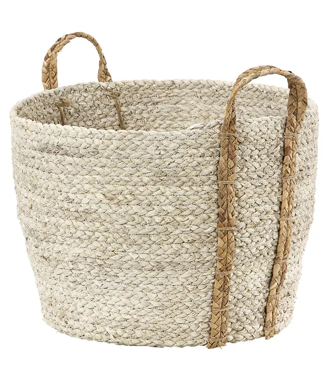 dehner-saba-geflechtkorb-naturfasern-beige-45x40x30-cm image 1