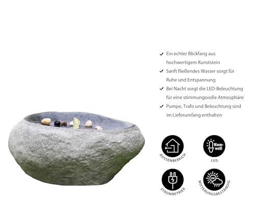 dehner-gartenbrunnen-rock-led-polyresin-grau image 8