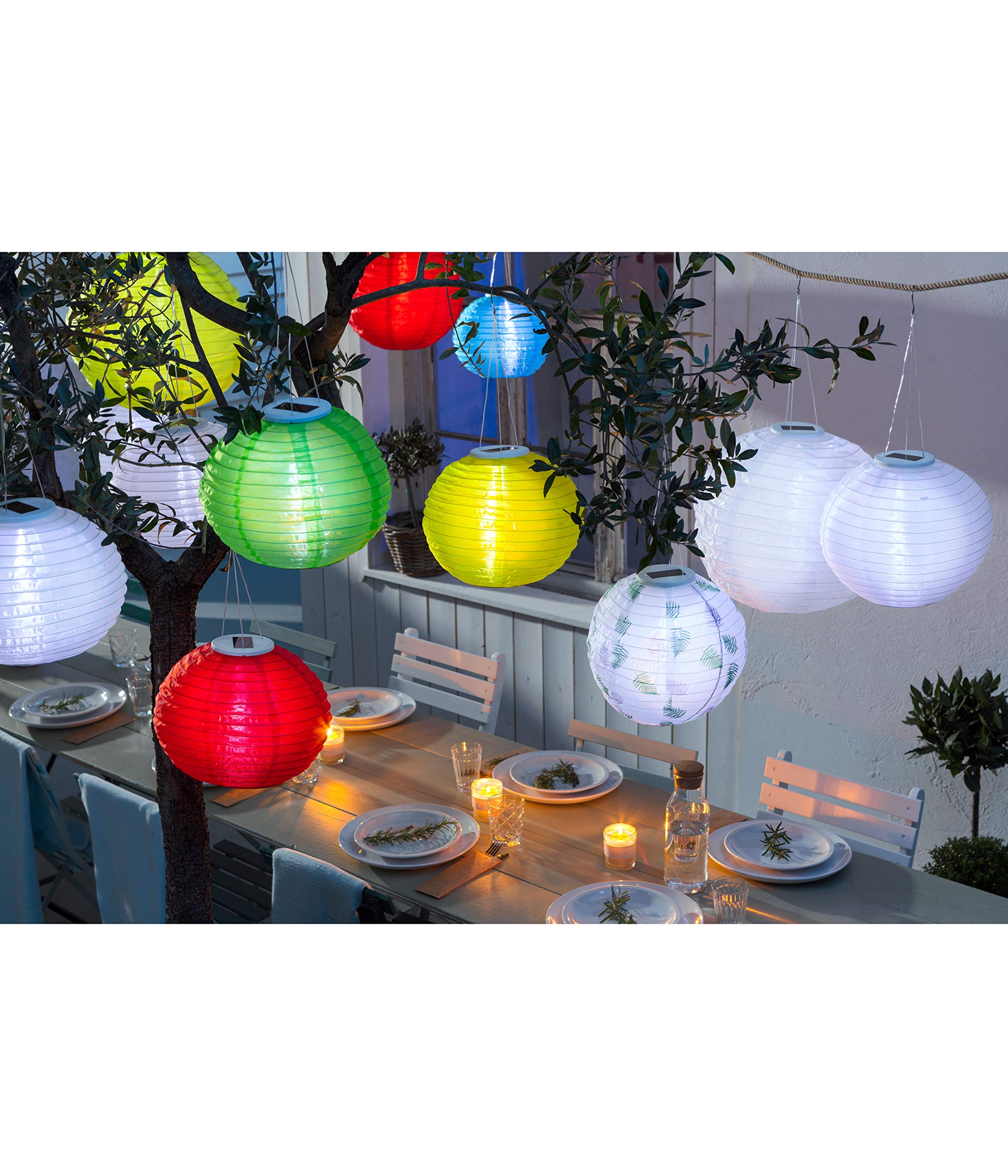 dehner-solar-lampion-28-cm-nylon-wei-kaltwei image 5