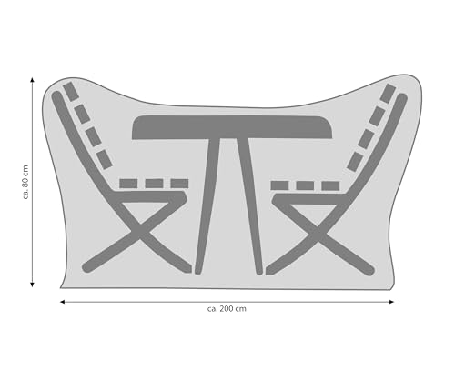 dehner-abdeckung-runde-sitzgruppe-grau-200-polyester image 6