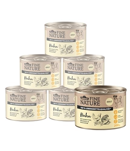 dehner-fine-nature-hundefutter-huhn-6x200-g-nass image 6