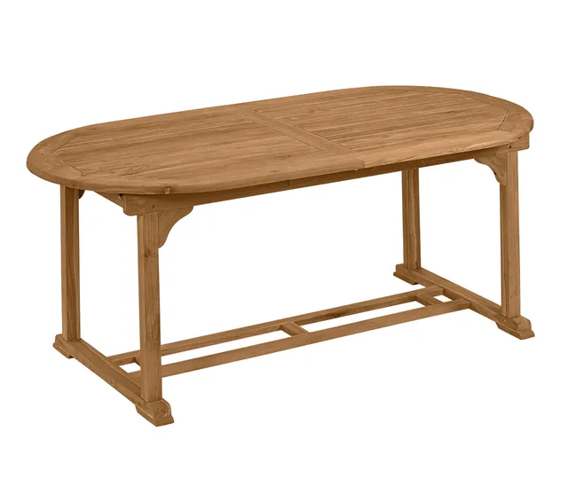 dehner-havanna-gartentisch-teak-hellbraun-180-240-cm image 1