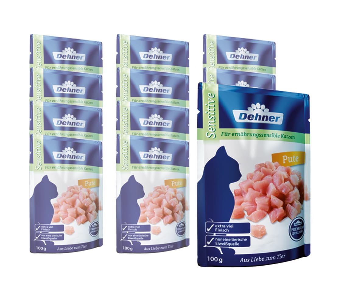 dehner-premium-sensitive-nassfutter-12x100-g-huhn-rind-pute image 5