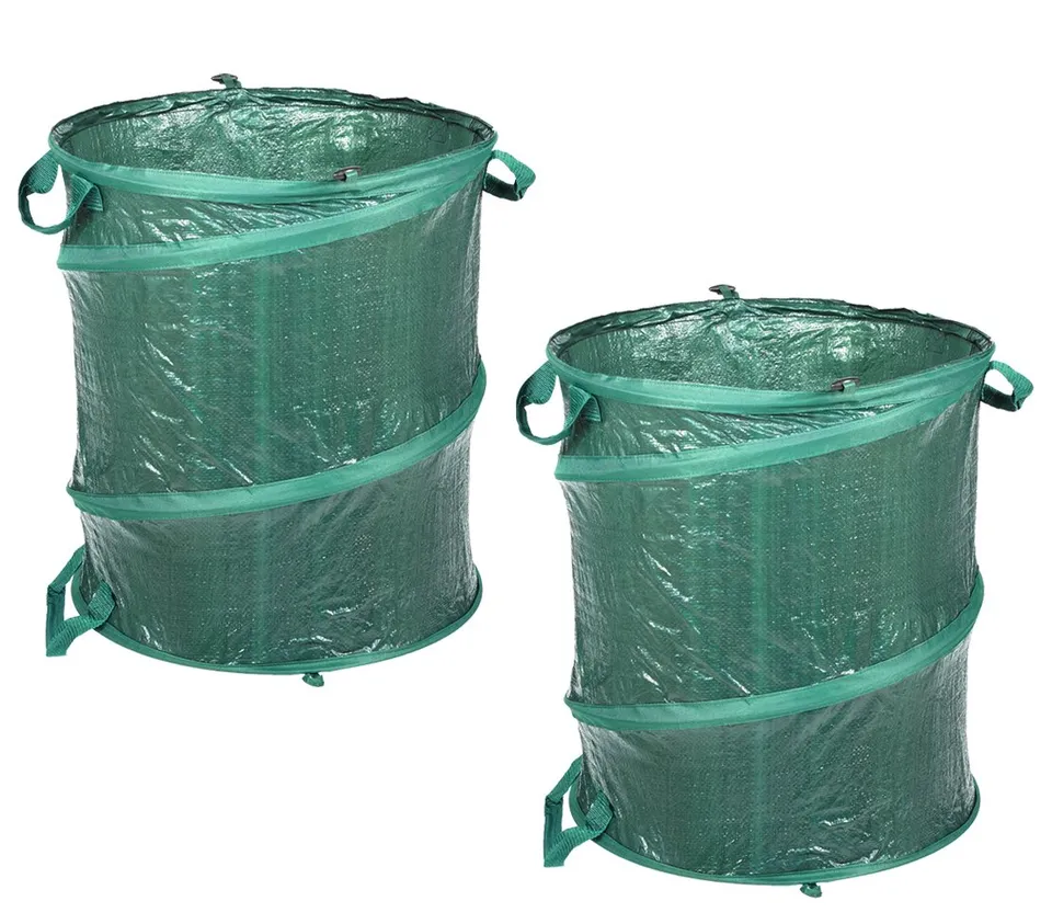 dehner-pop-up-2723567-gartenabfallsack-2er-set-120-l-gr-n image 1
