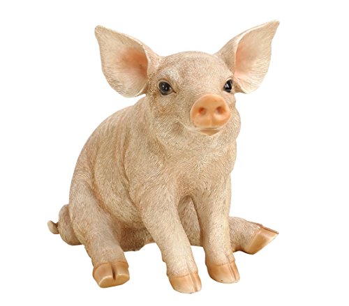 dehner-dekofigur-schwein-sitzend-34-cm-polyresin-rosa image 2