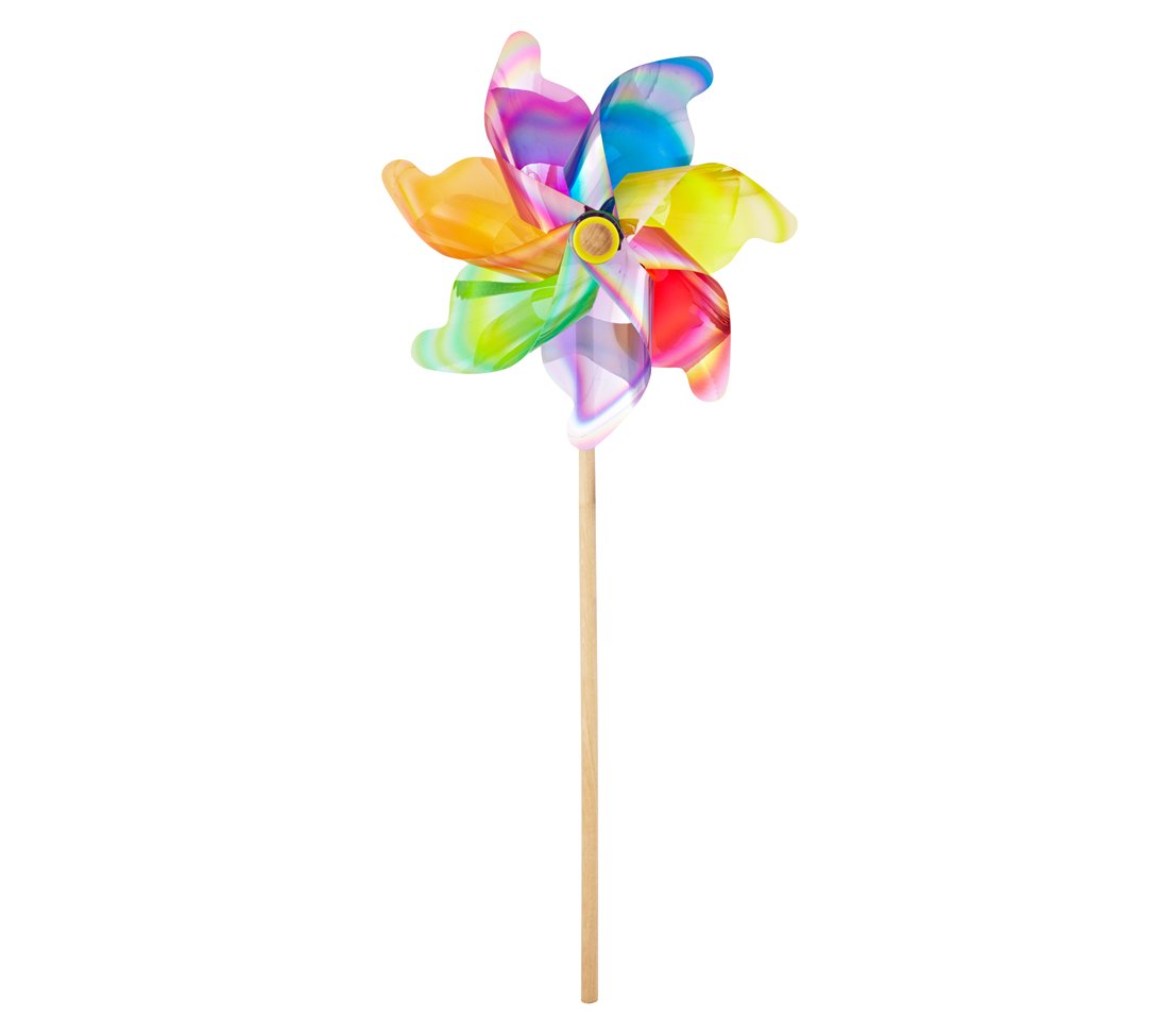 dehner-windrad-mit-lichtreflektion-109cm-bunt-metallic image 1