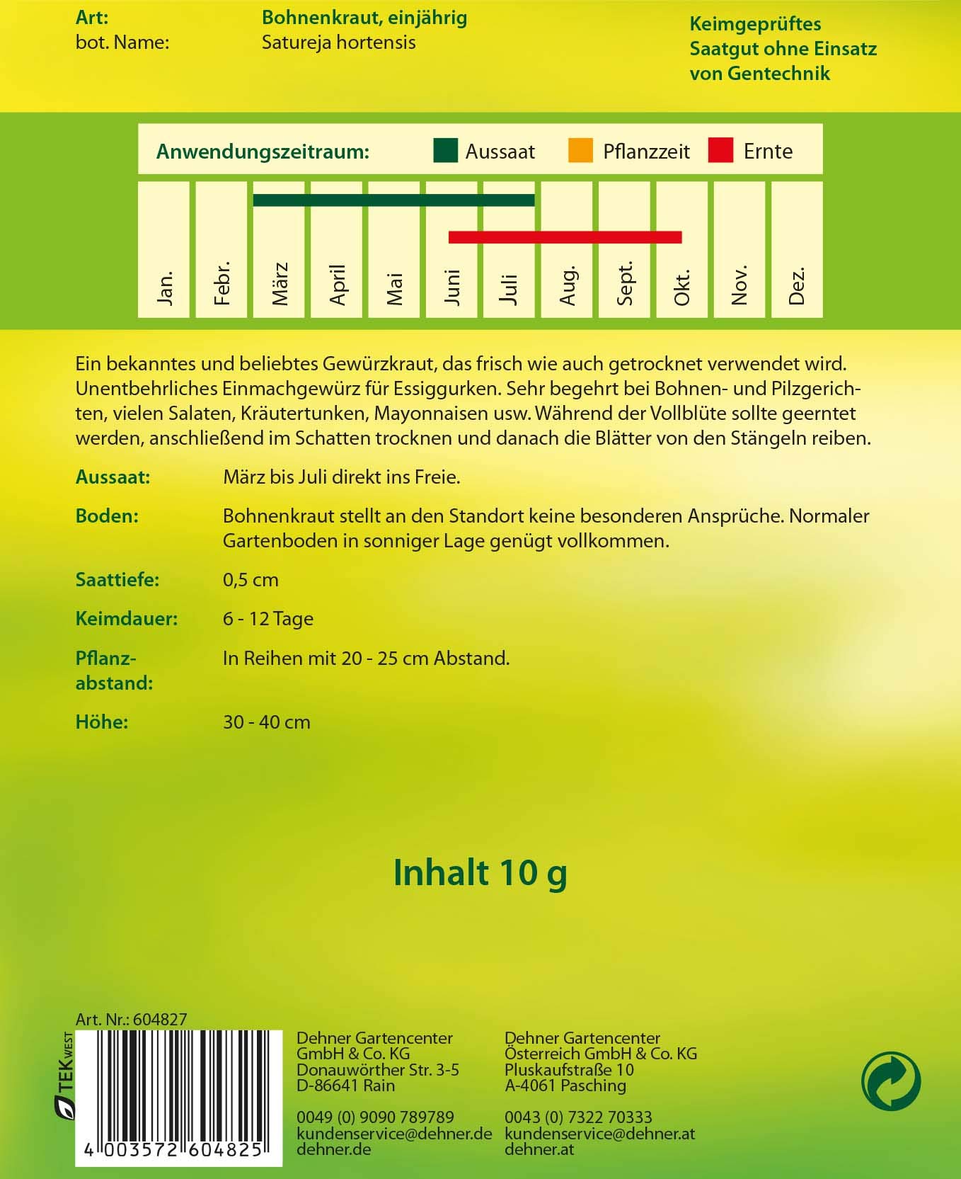 dehner-satureja-hortensis-bohnenkraut-saatgut-5x10-g image 2