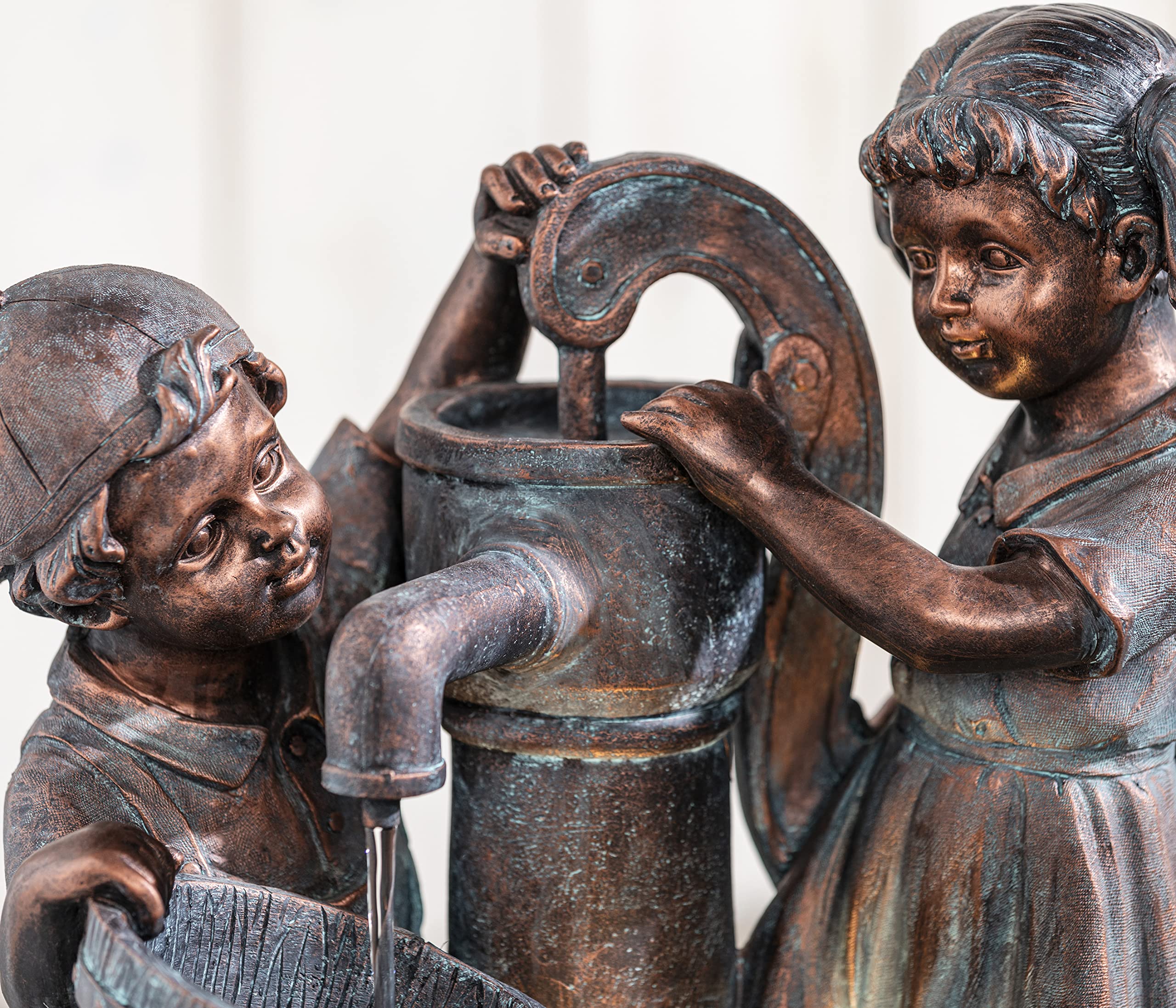 dehner-gartenbrunnen-lea-und-leon-led-6-l-polyresin image 8