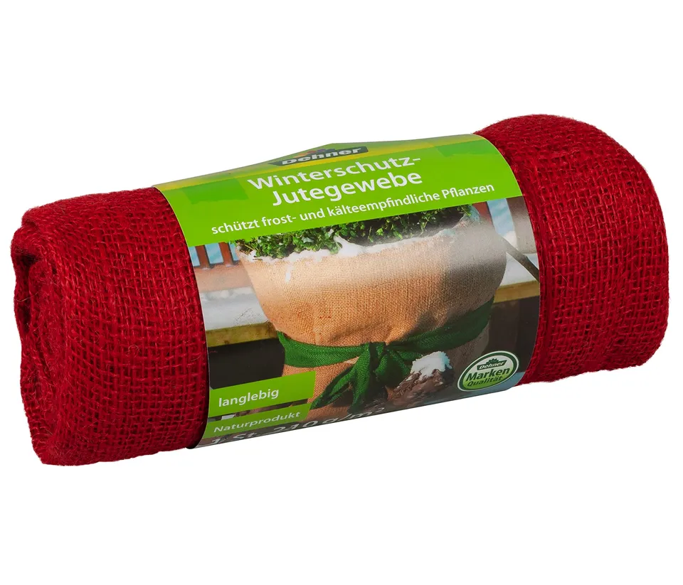 dehner-winterschutz-jute-gewebesack-rot-105-x-300-cm image 1