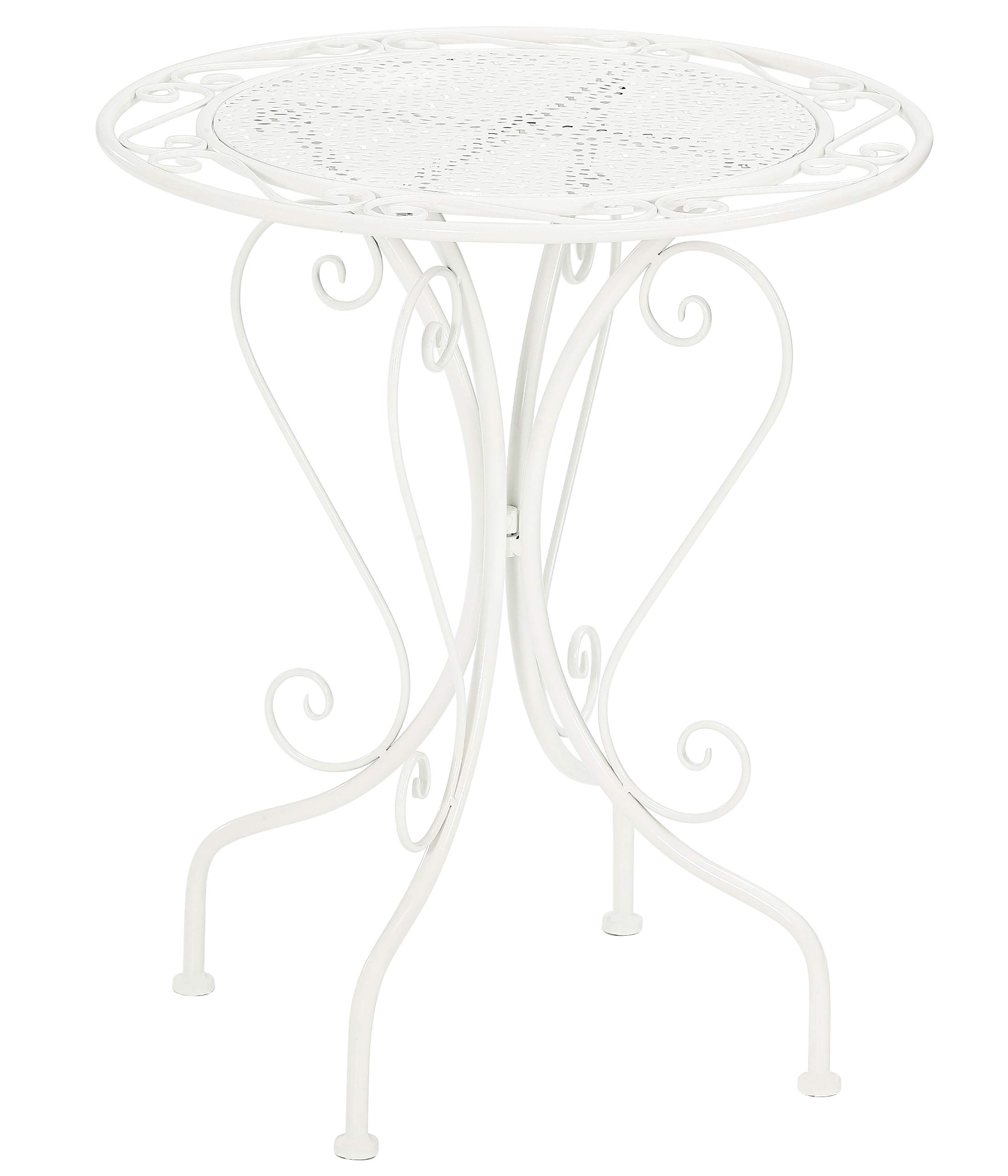 dehner-luca-beistelltisch-metall-wei-60-cm image 1