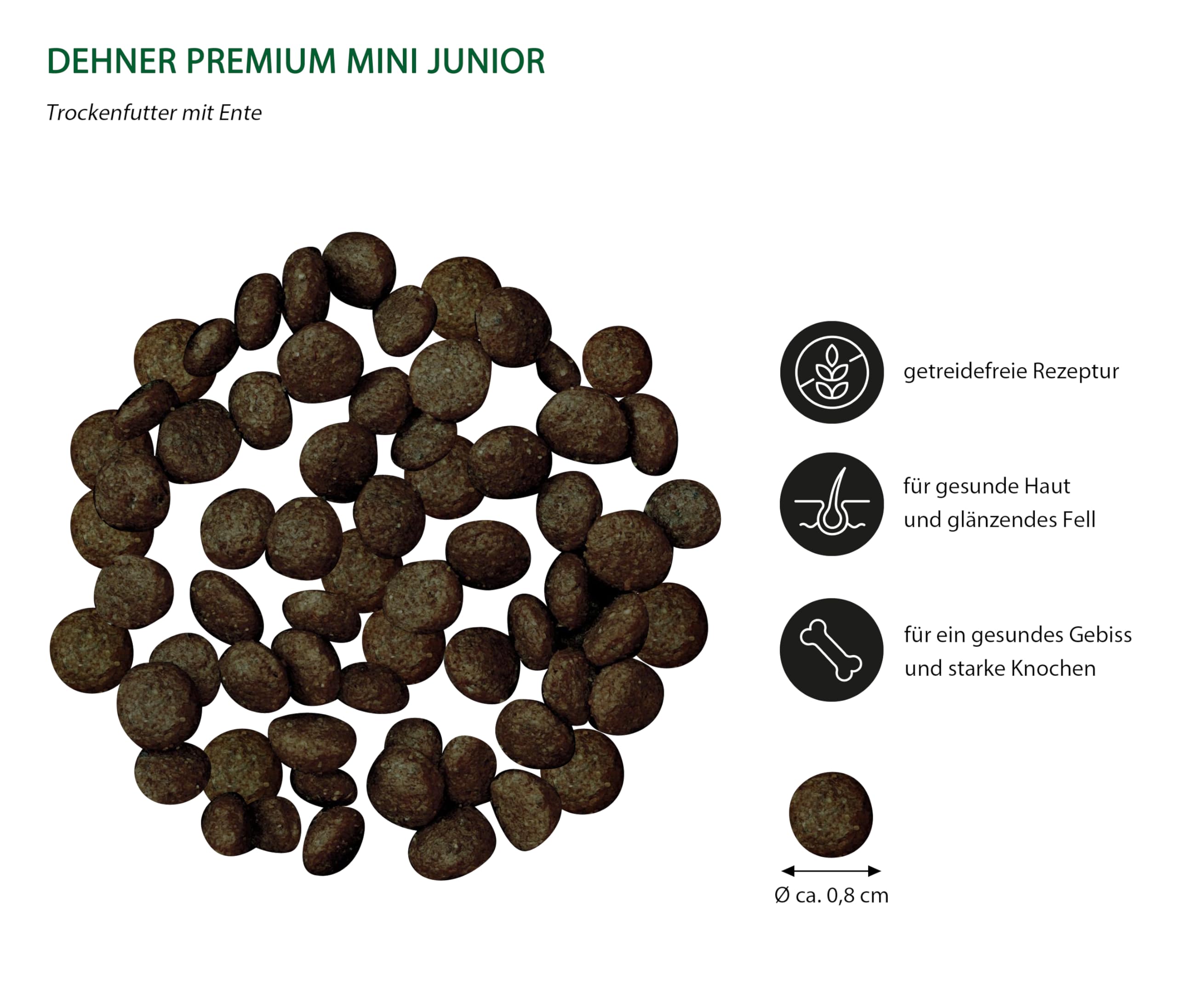 dehner-premium-mini-junior-trockenfutter-ente-lamm-4-kg-getreidefrei image 2