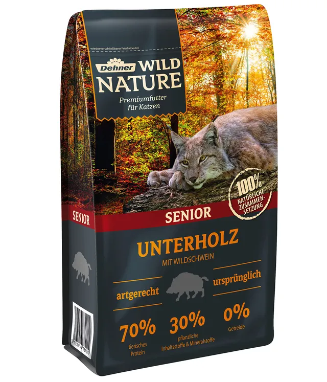 dehner-wild-nature-unterholz-senior-trockenfutter-katze-wild-1-5-kg image 1