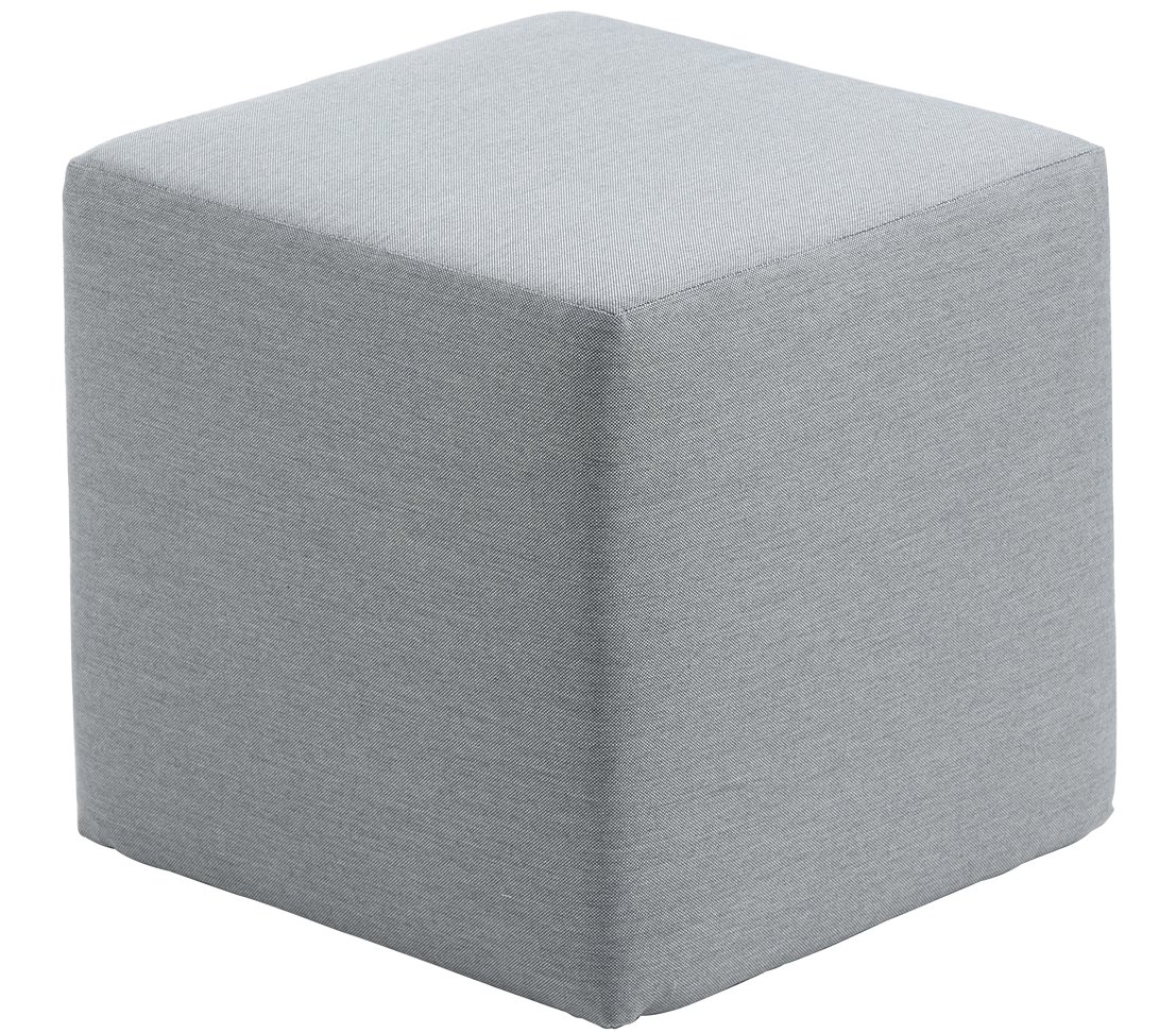 dehner-sam-gartenhocker-45x45-cm-grau-wetterfest image 1