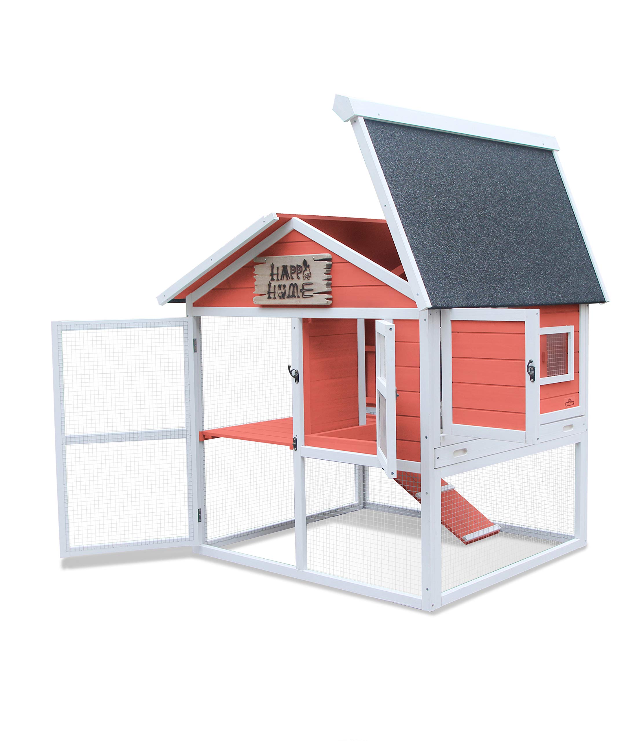 dehner-happy-home-palazzo-kaninchenstall-tannenholz-108cm image 3