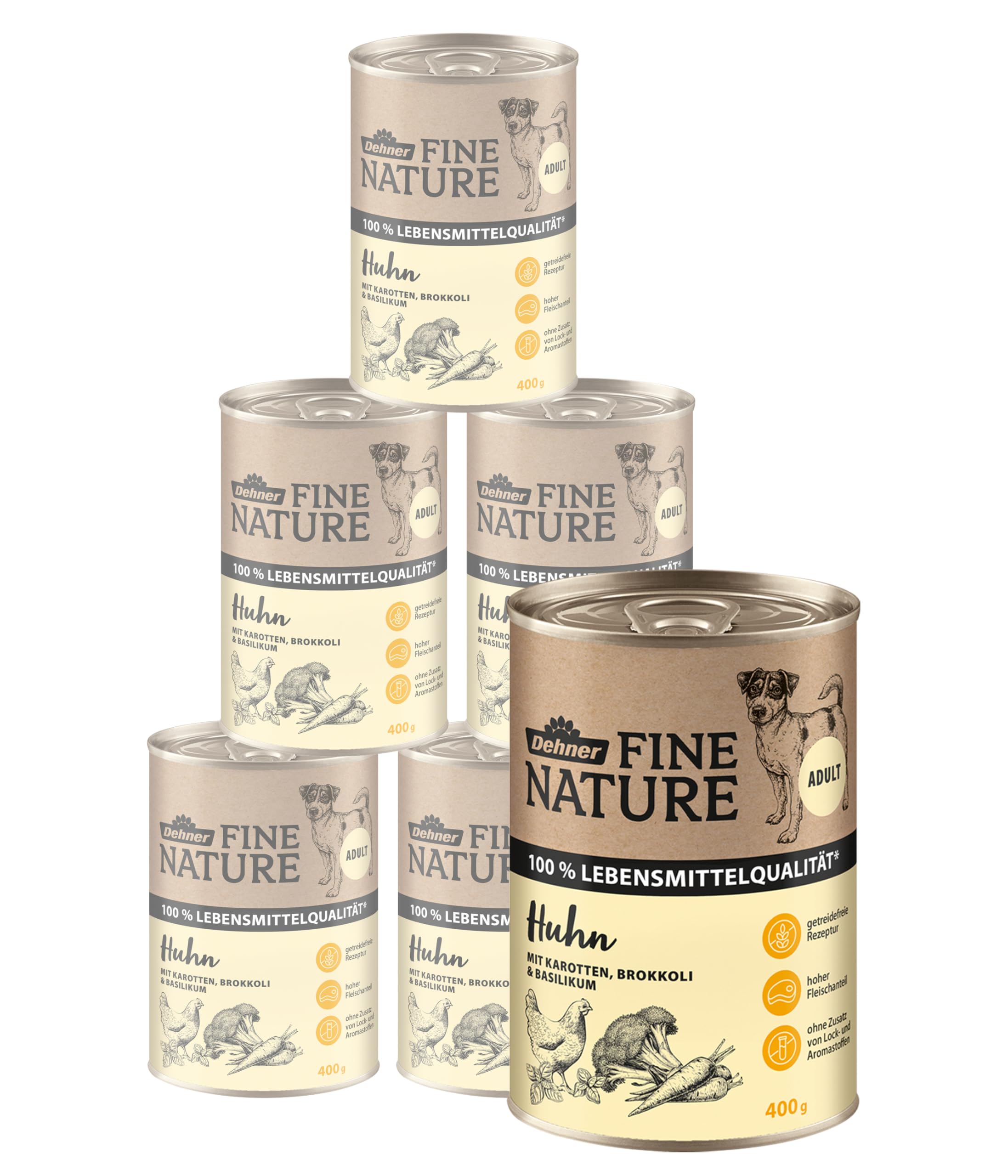 dehner-fine-nature-hundefutter-nassfutter-huhn-6x800-g image 6