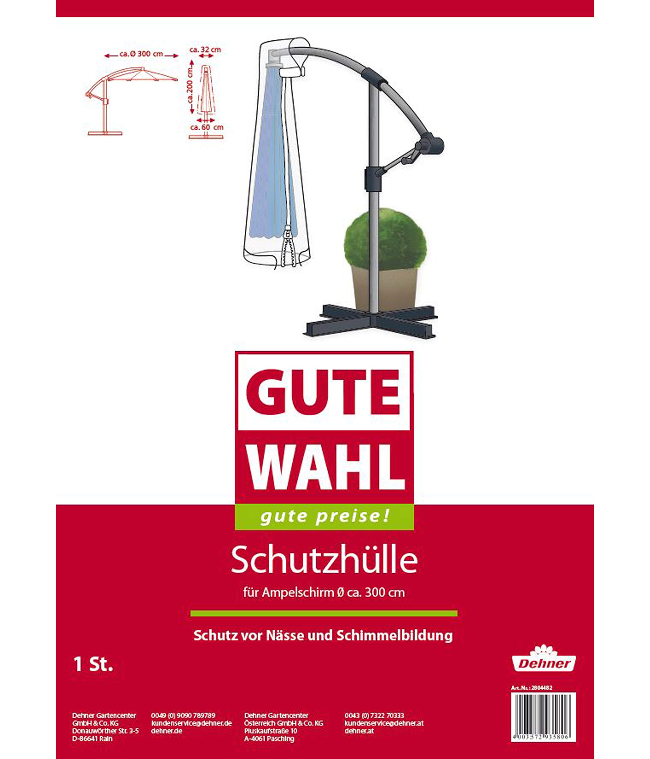dehner-gute-wahl-ampelschirm-schutzh-lle-200cm-transparent image 4