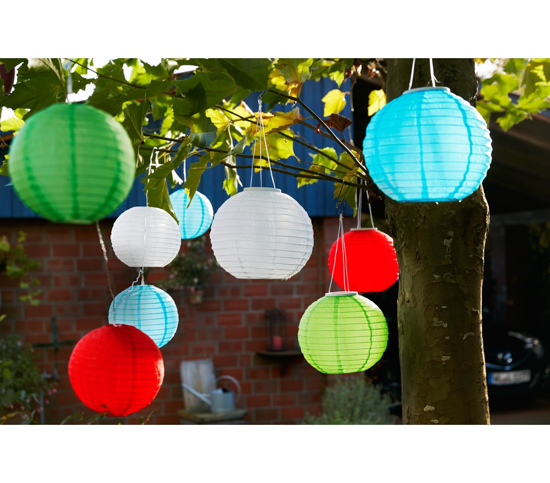 dehner-solar-lampion-28-cm-nylon-wei-kaltwei image 2