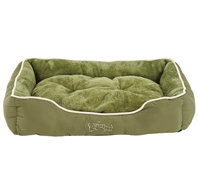 dehner-sammy-hundebett-katzenbett-gr-n-75-cm-pl-sch image 1