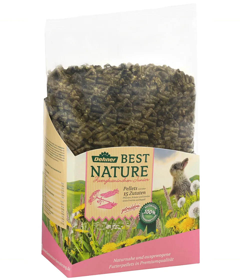 dehner-best-nature-zwergkaninchenfutter-junior-pellets-3-kg image 1