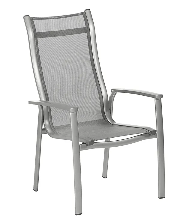 dehner-chicago-stapelstuhl-textilene-alu-grau-108-5-cm image 1
