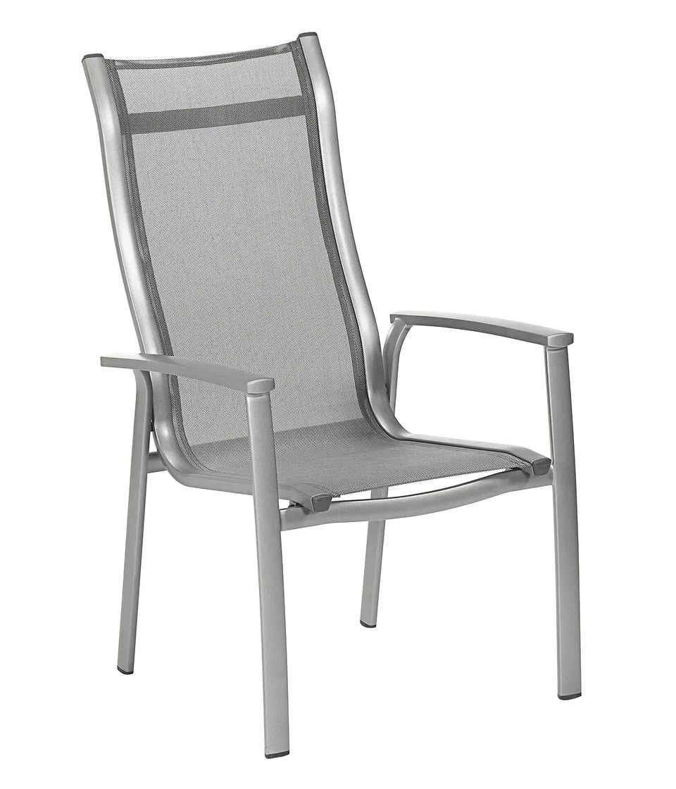 dehner-chicago-stapelstuhl-textilene-alu-grau-108-5-cm image 1