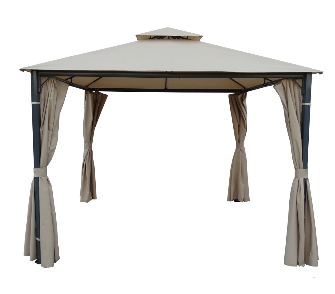 dehner-pavillon-dubai-seitenteile-3x3-m-grau-4-stk image 1