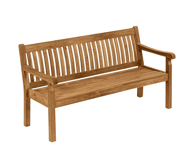 dehner-havanna-gartenbank-3-sitzer-teakholz-natur-160-cm image 1