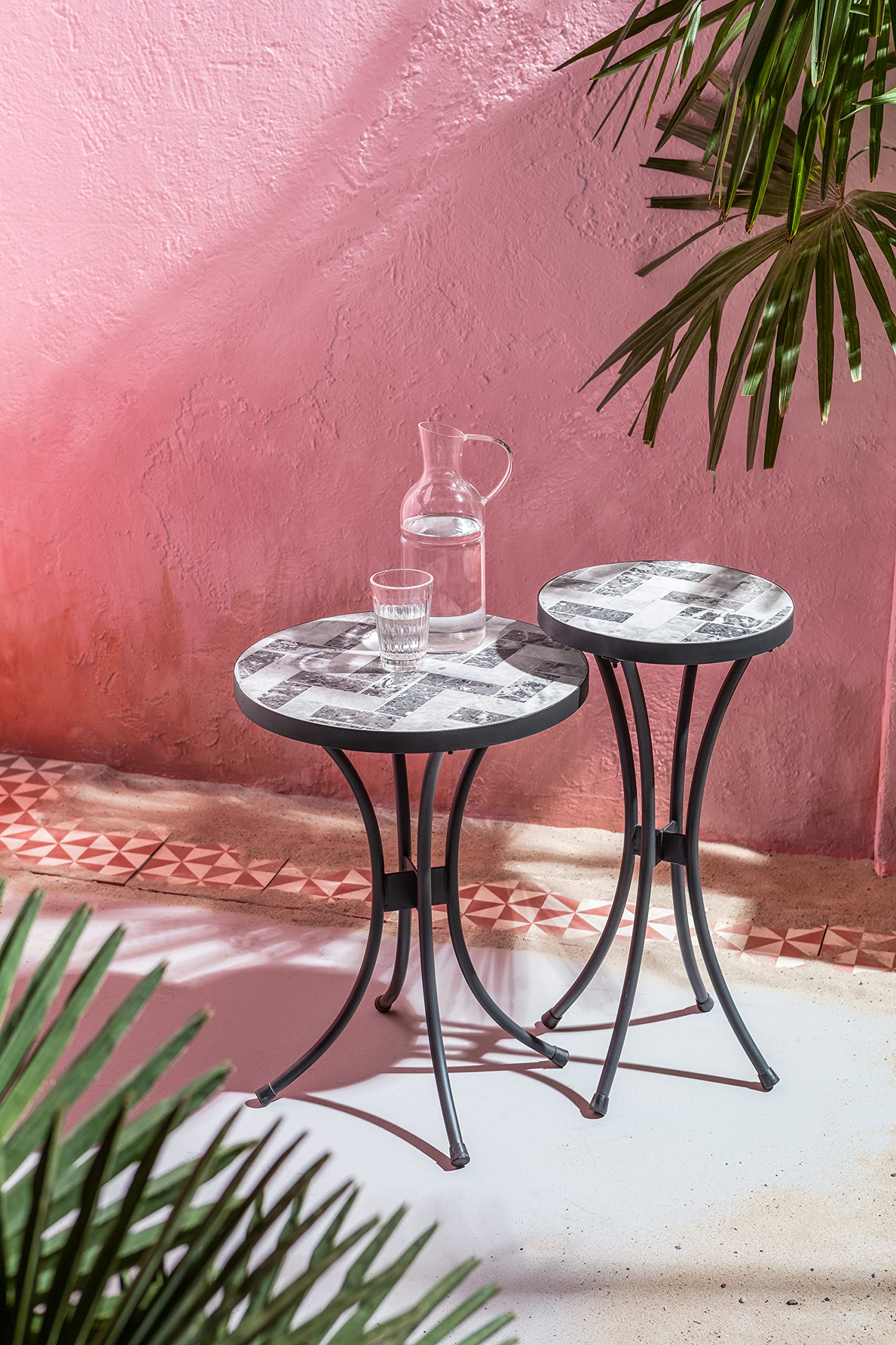 dehner-letizia-blumenhocker-mosaik-grau-wei-41-cm image 2