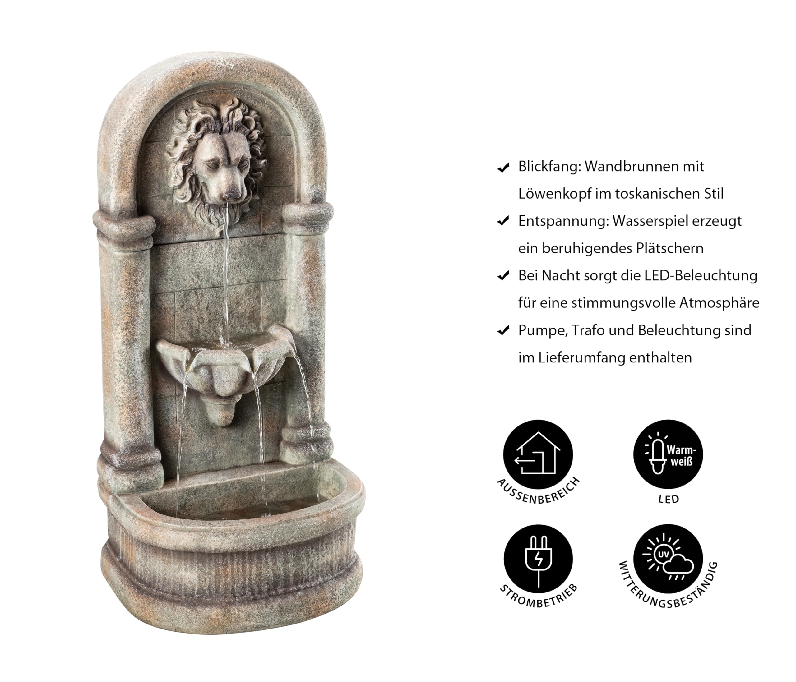 dehner-faro-gartenwandbrunnen-led-polyresin-grau image 4