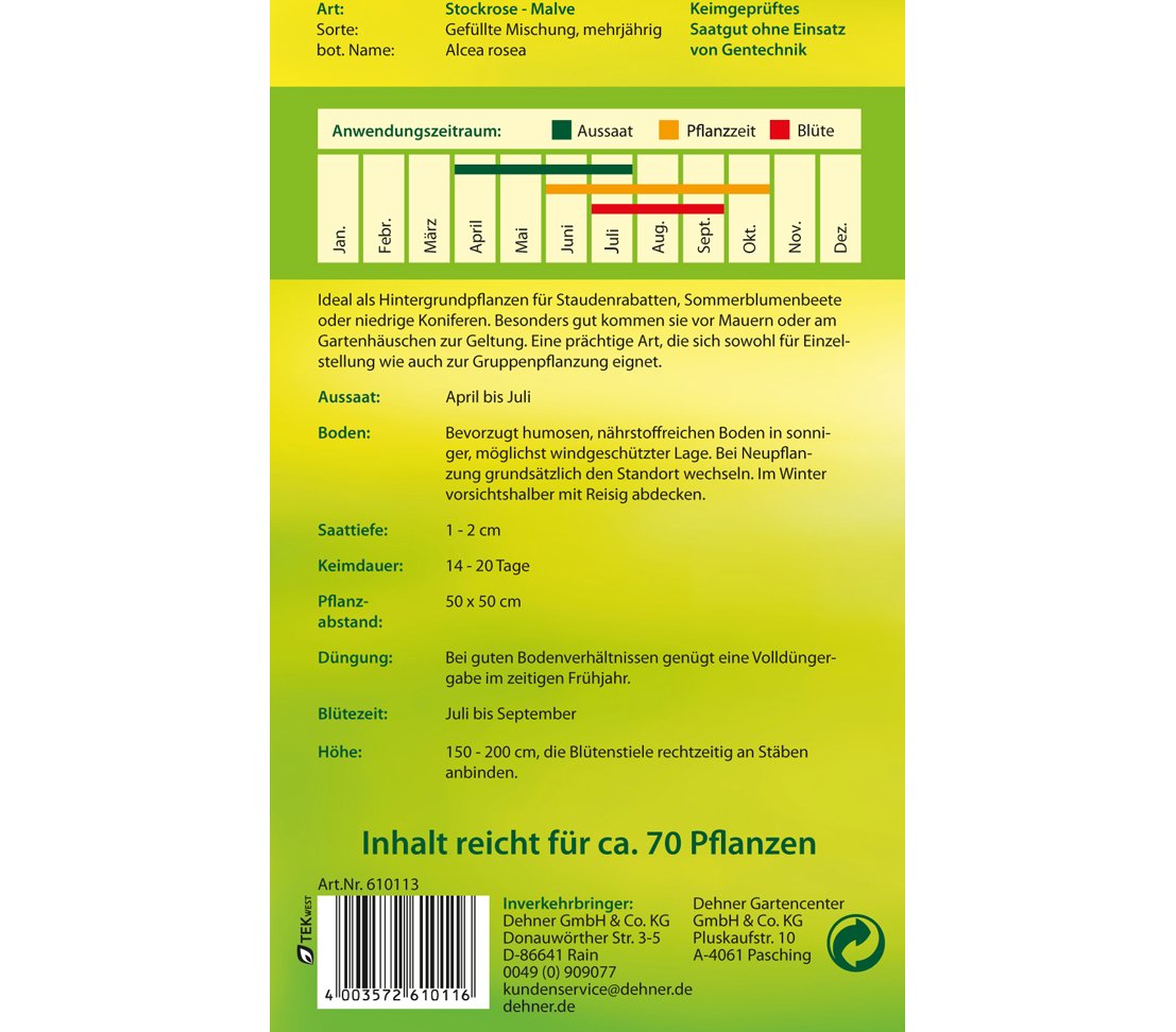 dehner-stockrose-blumensamen-gef-llte-mischung-5er-pack-mehrj-hrig image 2