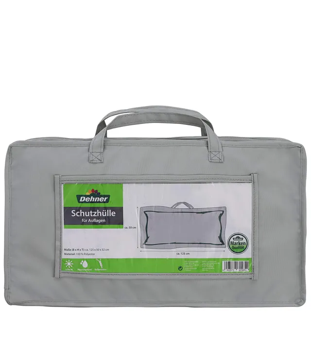 dehner-abdeckung-auflagen-kissen-125x50x32cm-grau image 1