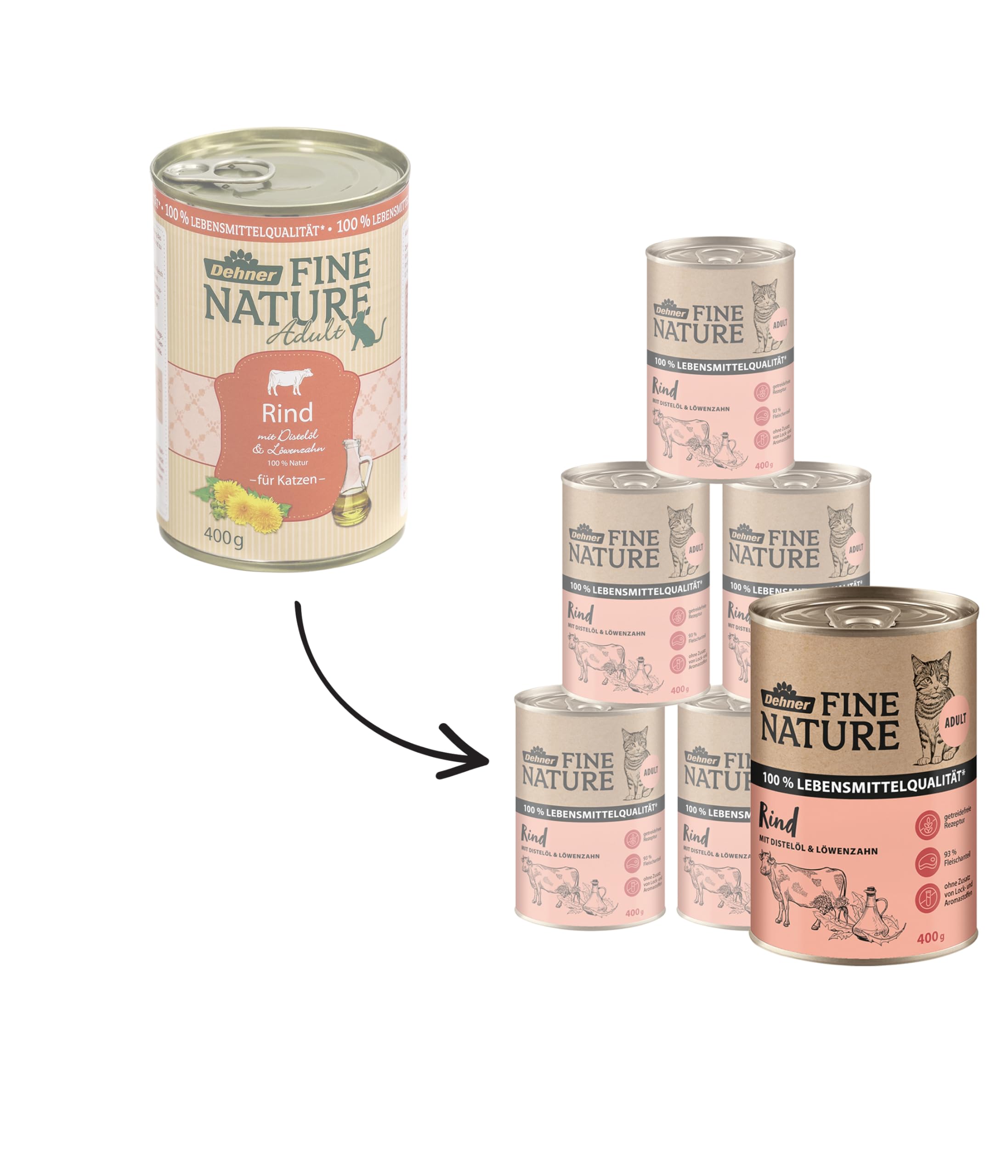 dehner-fine-nature-adult-katzenfutter-rind-2-4-kg-getreidefrei image 3