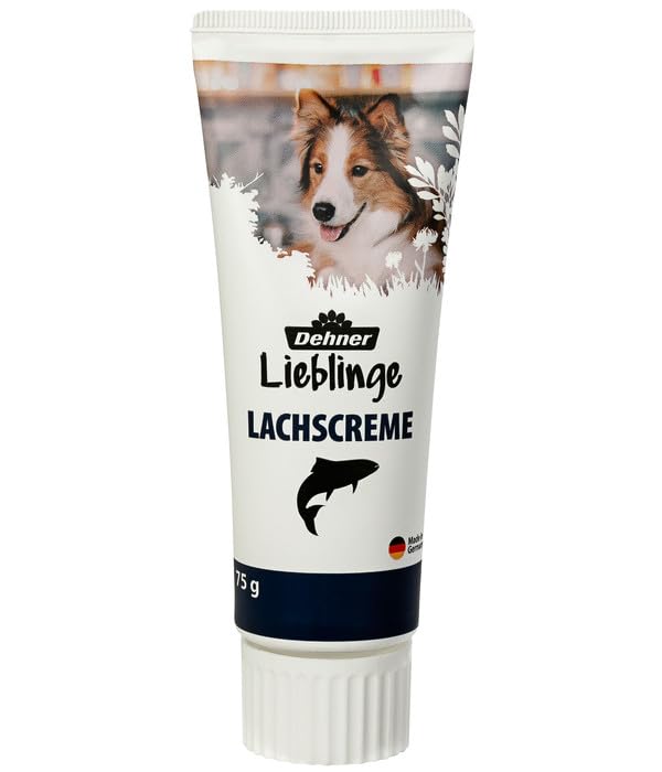 dehner-lieblinge-hundesnack-lachscreme-6x75g-tube-zuckerfrei image 4
