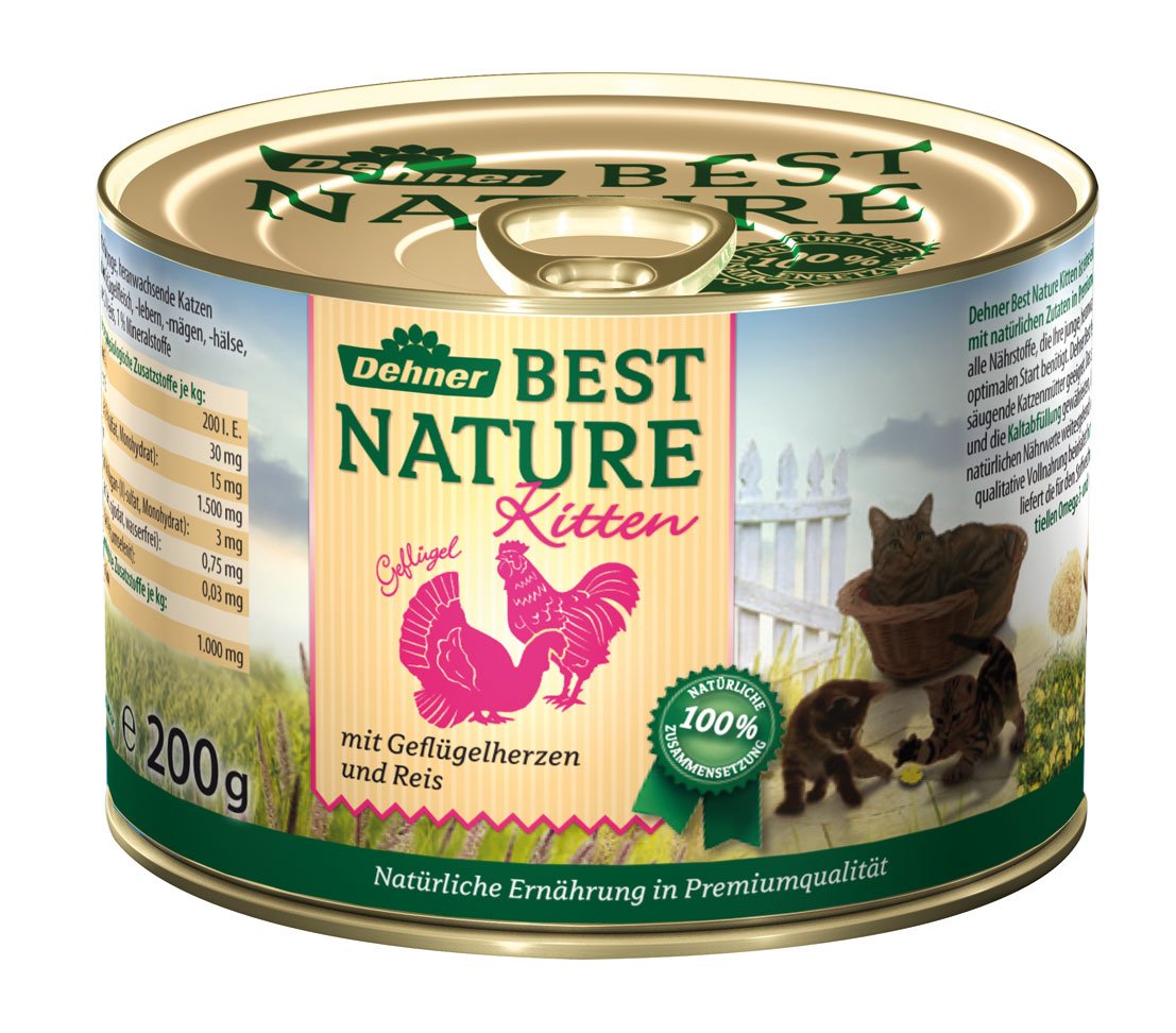 dehner-best-nature-kitten-nassfutter-gefl-gelherzen-6x200g image 2