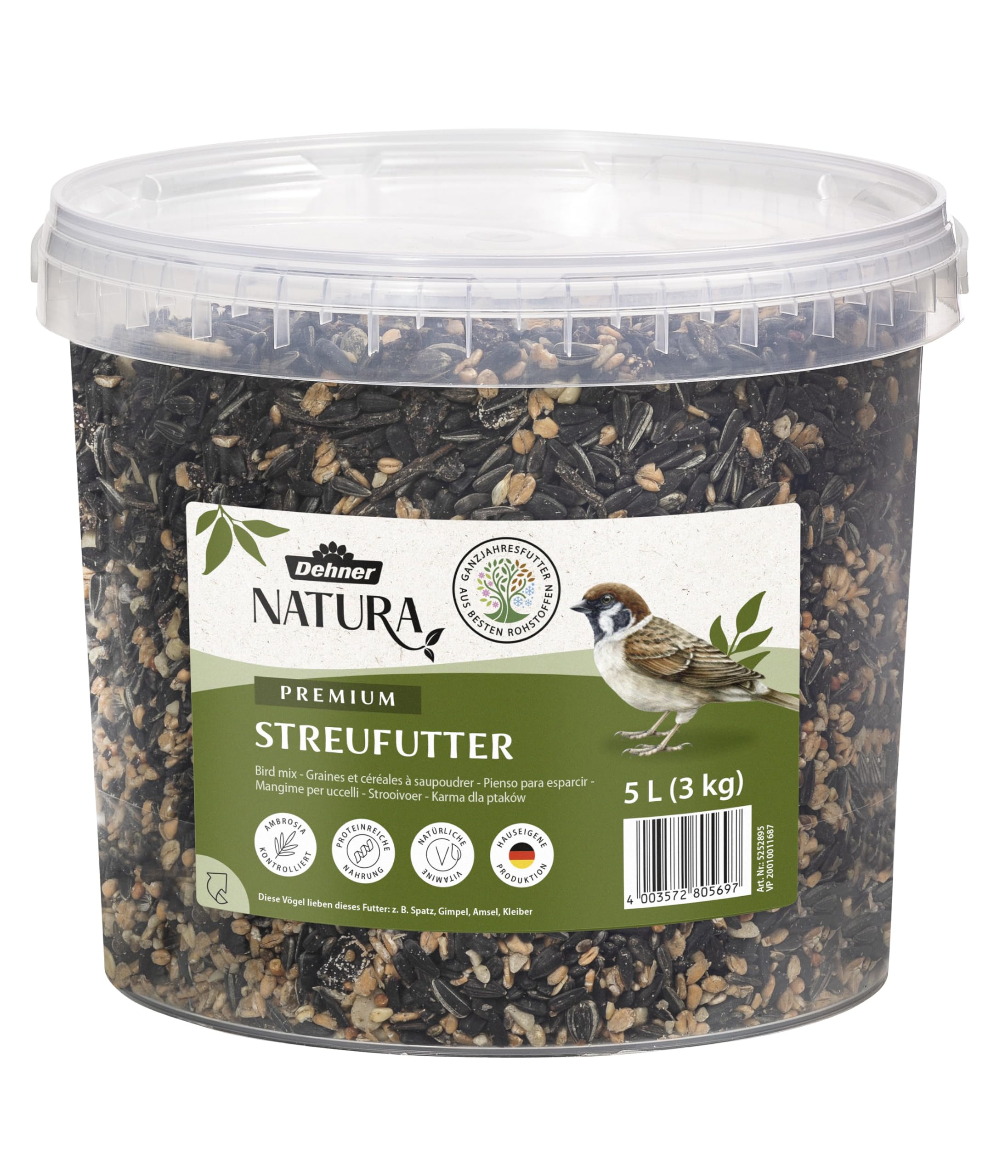 dehner-natura-premium-wildvogelfutter-3-kg-streufutter-proteinreich image 1