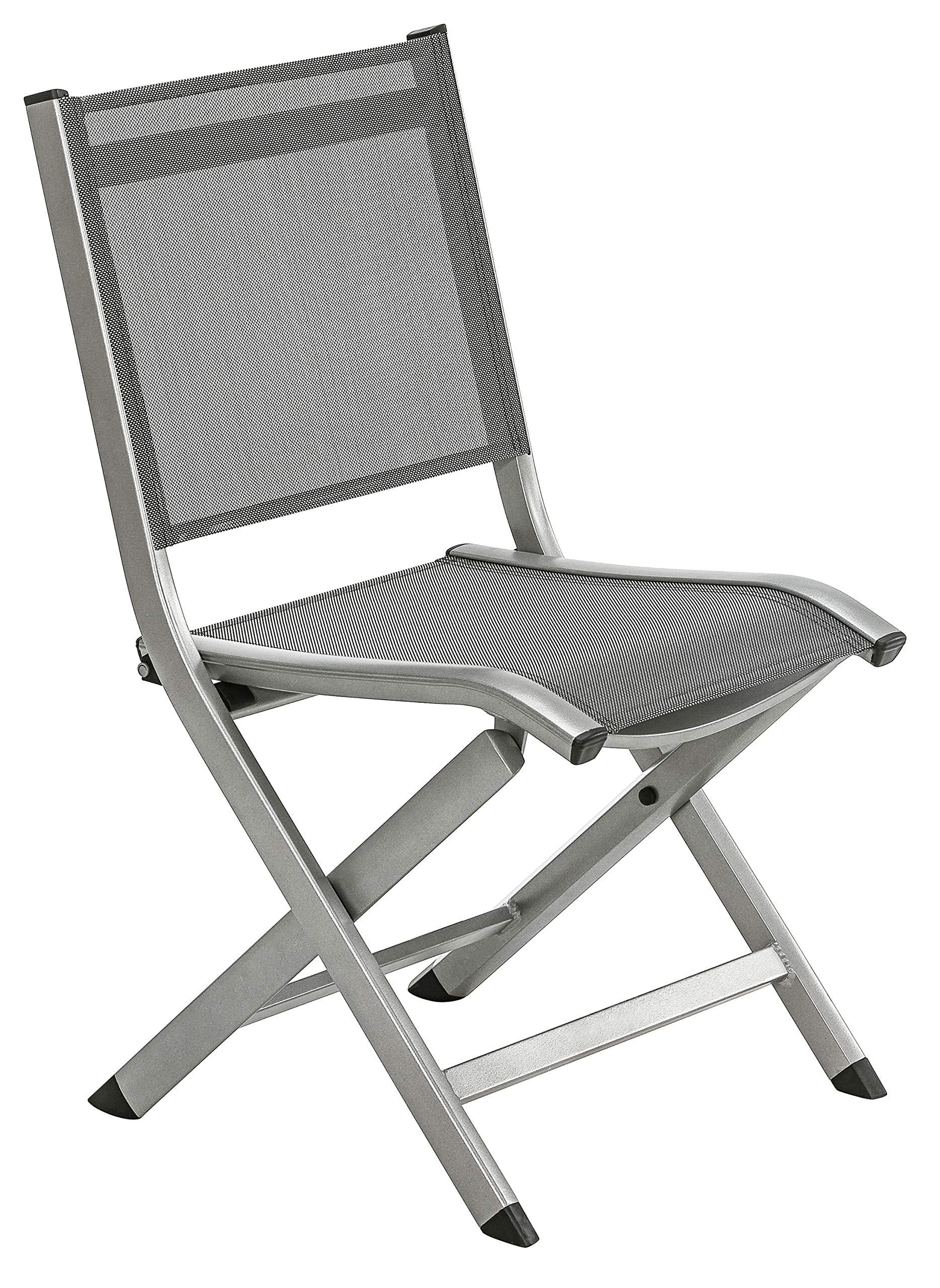 dehner-chicago-klappstuhl-grau-textilene-120-kg image 1