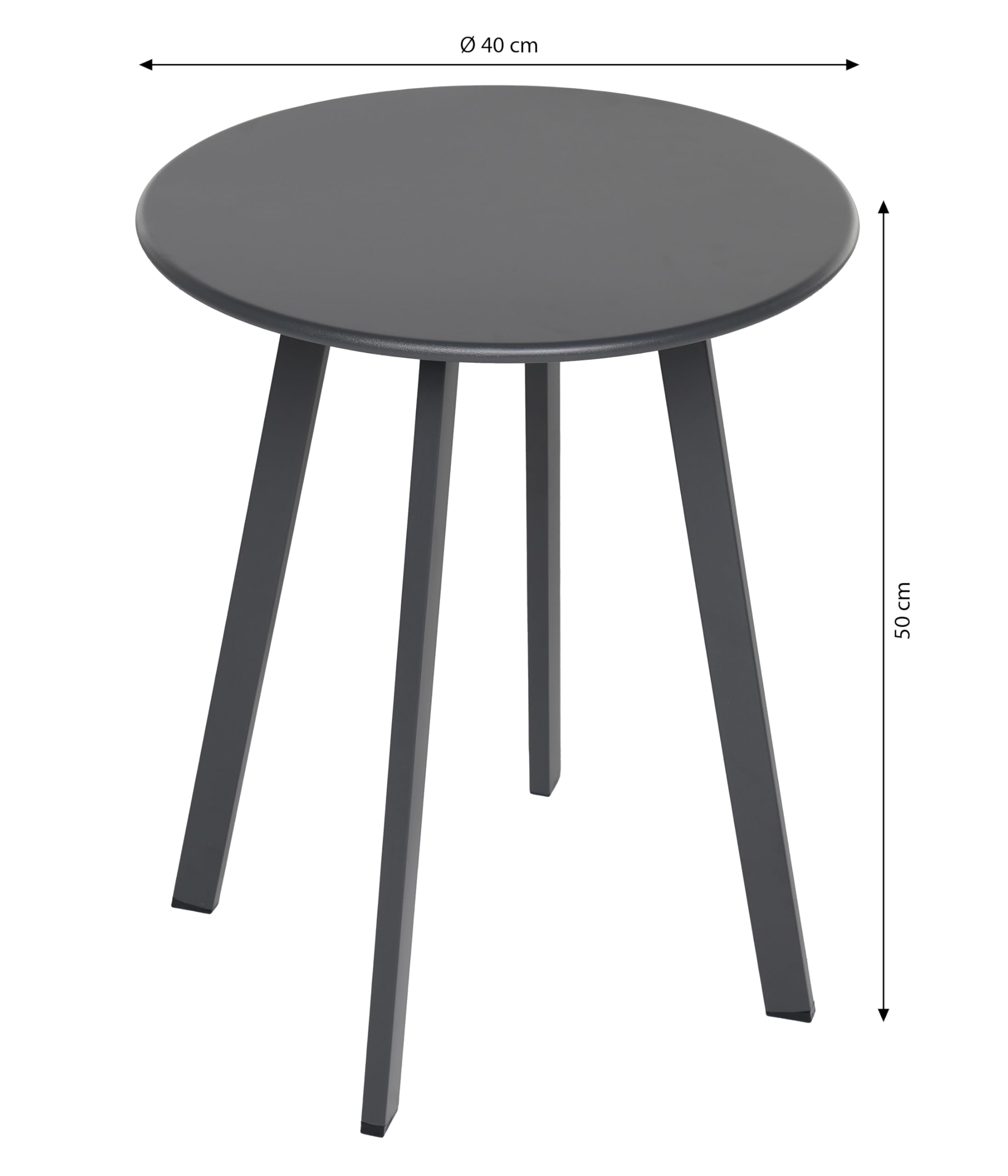 dehner-lian-kaffeetisch-stahl-grau-40-cm-h-50-cm image 3